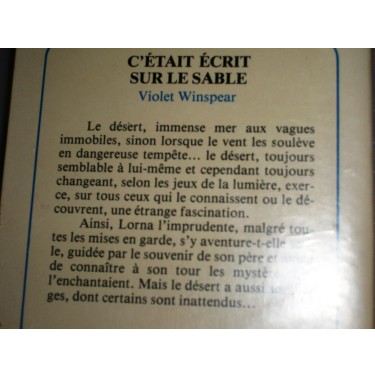 C'était écrit sur le sable