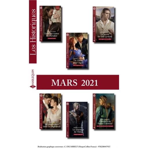 Pack 6 harlequin historiques mars 21